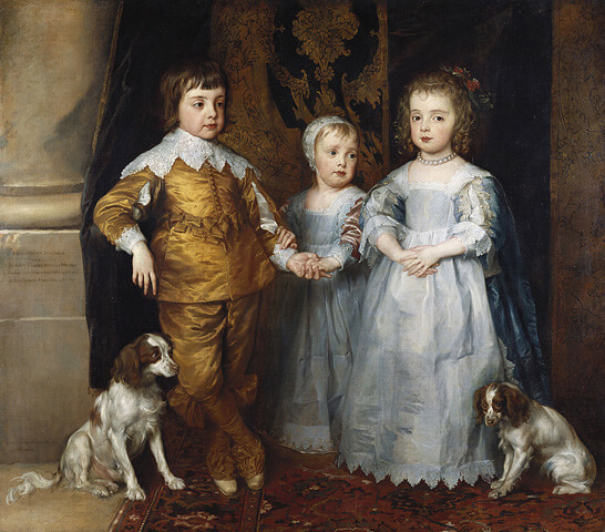 King Charles I children and dogs