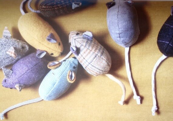 Mice Catnip Pet Cat Toy Pack OF Five Wiscraft