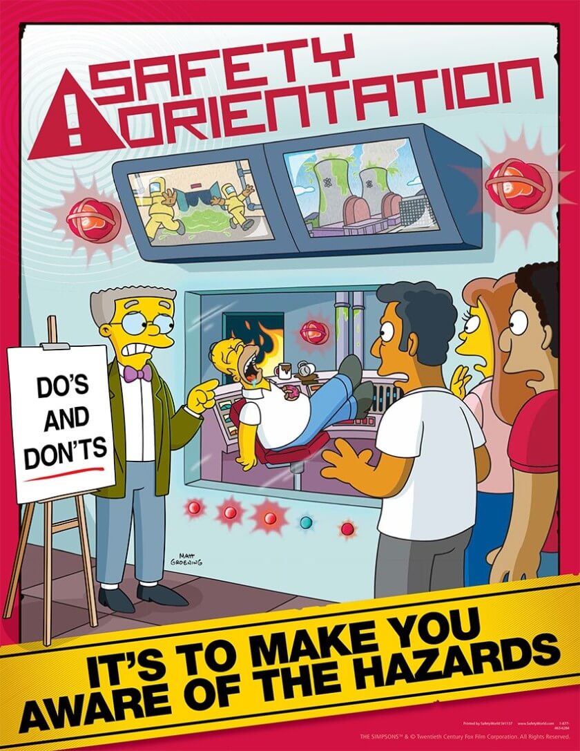 Simpsons-Safety-Training-Poster-S1137