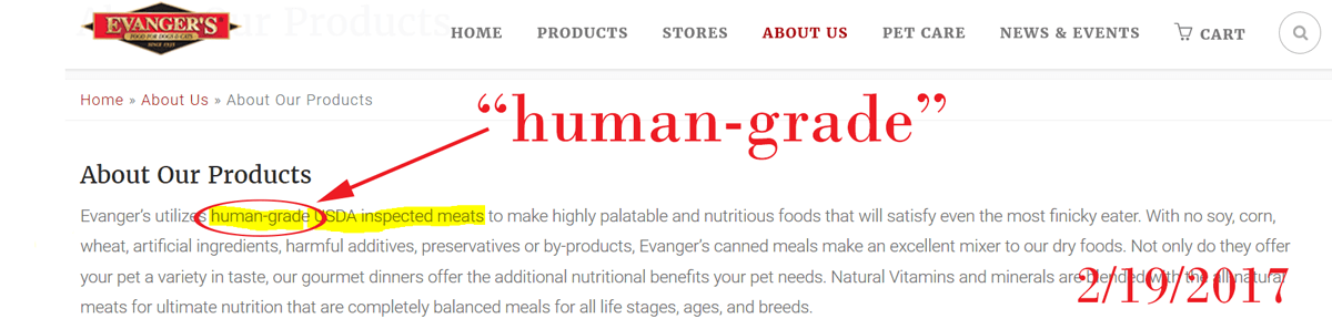 Human-grade-claim