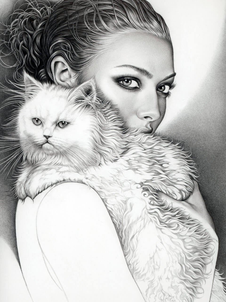 model cat poisoned pets mollie morrissette art illustration fashion